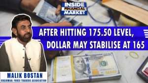 After hitting 175.50 level, Dollar may stabilise at 165/- | Malik Bostan | Inside Financial Markets